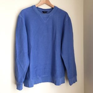 powder blue lands end raglan sweatshirt